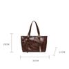 Mode Retro Damen PU Leder Schultertaschen Trend Lady Achseltasche Große Kapazität Damen Pendler Handtasche CLE