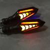 1 Paar Motorrad Blinkergehäuse Motorrad Zweifarbig Fließend Blinker Wasserdicht Universal