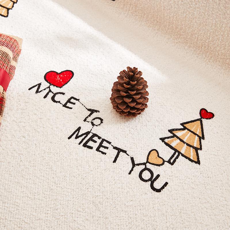 Winter Plush Sofa Cover Cloth Ins Style Cream Style Non-Slip Sofa Blanket High Sense Full Covered Christmas Sofa Towel