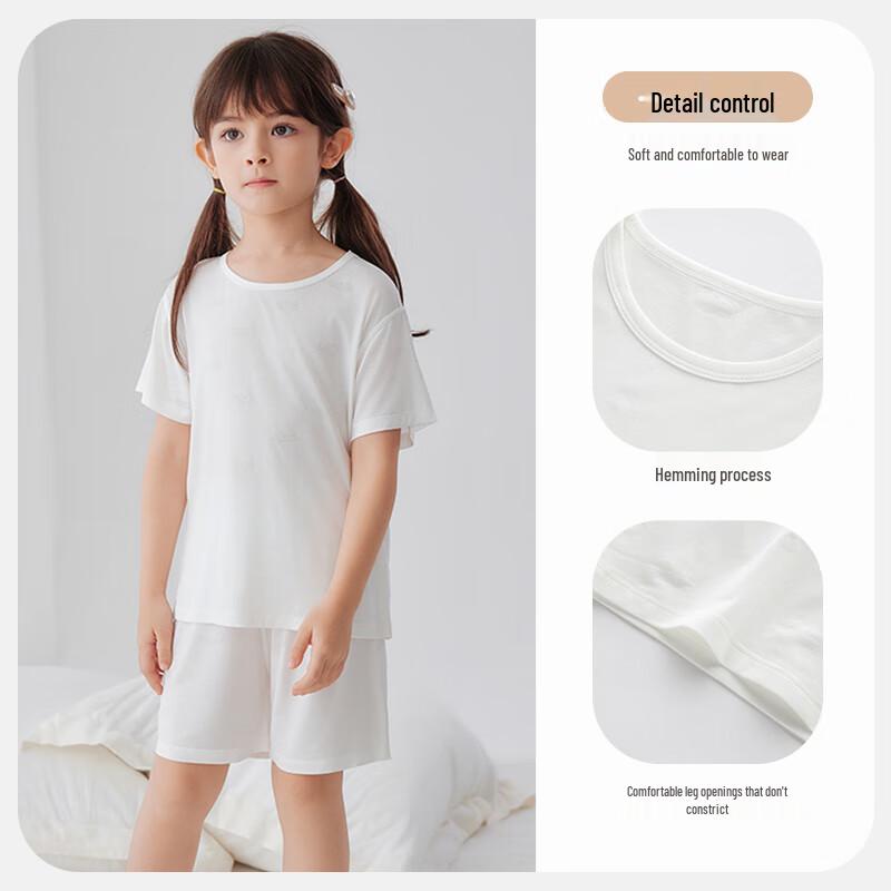 LABI Kids' Summer Jacquard Mesh Loungewear Set
