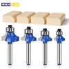 1/4 Inch Shank 6mm Shank Blue Roundover Router Bit Set Carbide Wood Router Bits for Woodworking