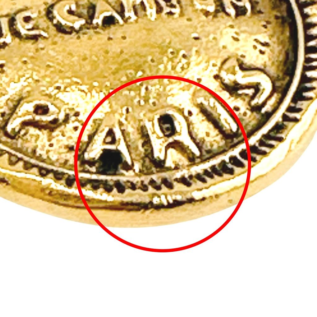 CHANEL Large circle logo Cambon Earring  gold Women Used