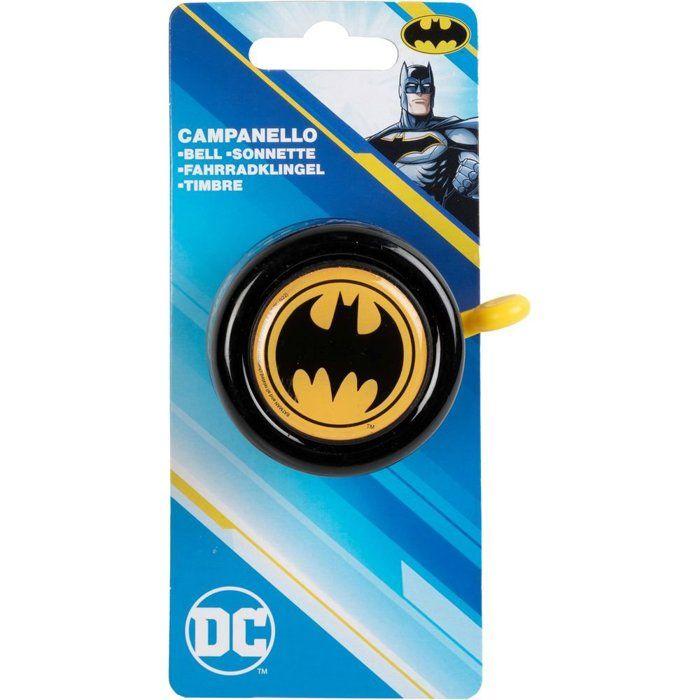 Sonnette Vélo Métal Enfant Batman Noir Jaune Superhéros Homme Chauvesouris