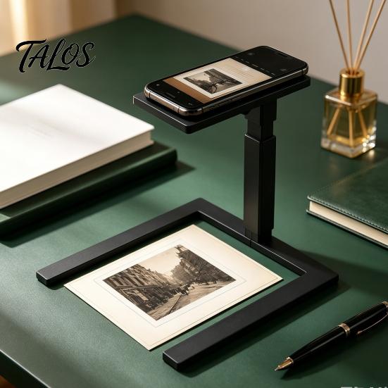 Durable PLA Phone Stand Foldable Mobile Holder, Adjustable Desktop for Cell Phones, Lightweight Desk Holder Portable Cradle Streaming Video