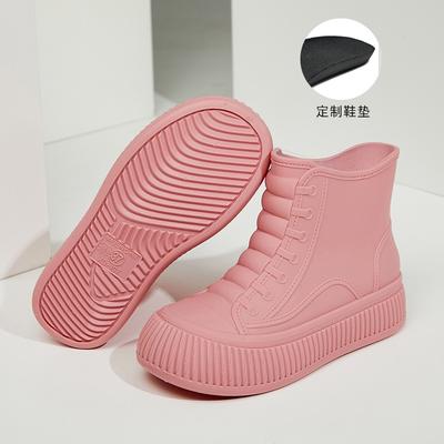 2025 Damen Gummistiefel Galoschen Winter Warm Baumwolle Regenschuhe für Damen Wasserdichte Gartenschuhe Botas Lluvia Mujer