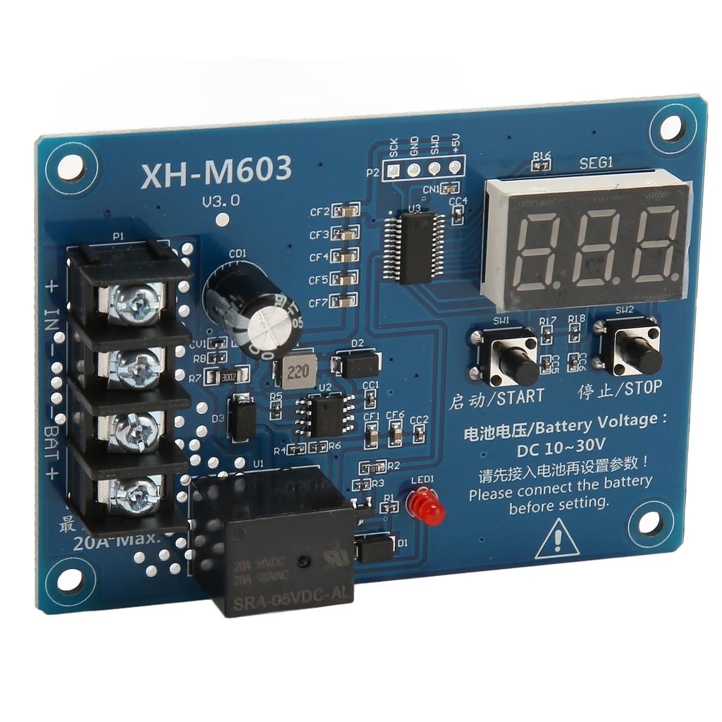 XH M603 Ladekontrollmodul Professionelles 12-24V Lithiumbatterie-Schutzschaltboard mit LED-Anzeige