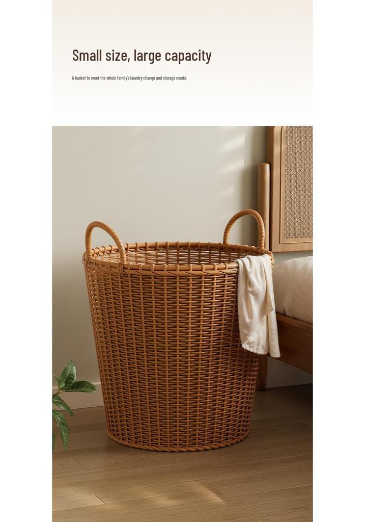 Elegant Large-Capacity Laundry & Toy Storage Basket