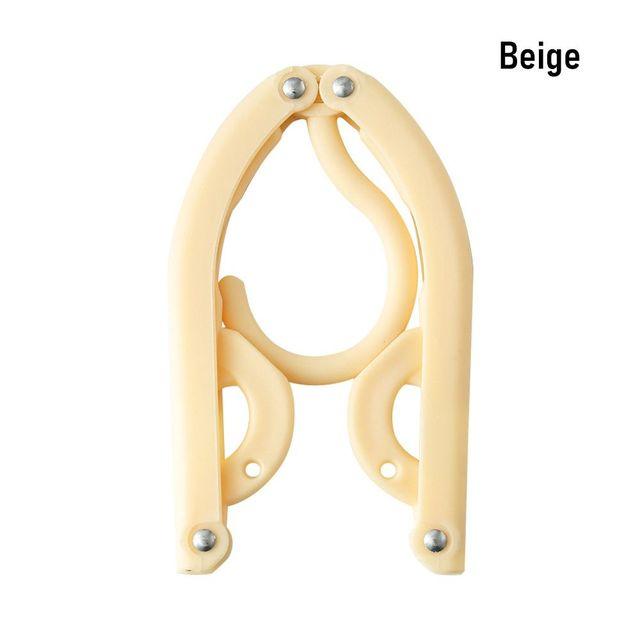 Folding Hangers Portable Outdoor Non-Slip Hanger Portable Travel Cloth Hanger Clothespin Towel Sock Storage Closet Organizer