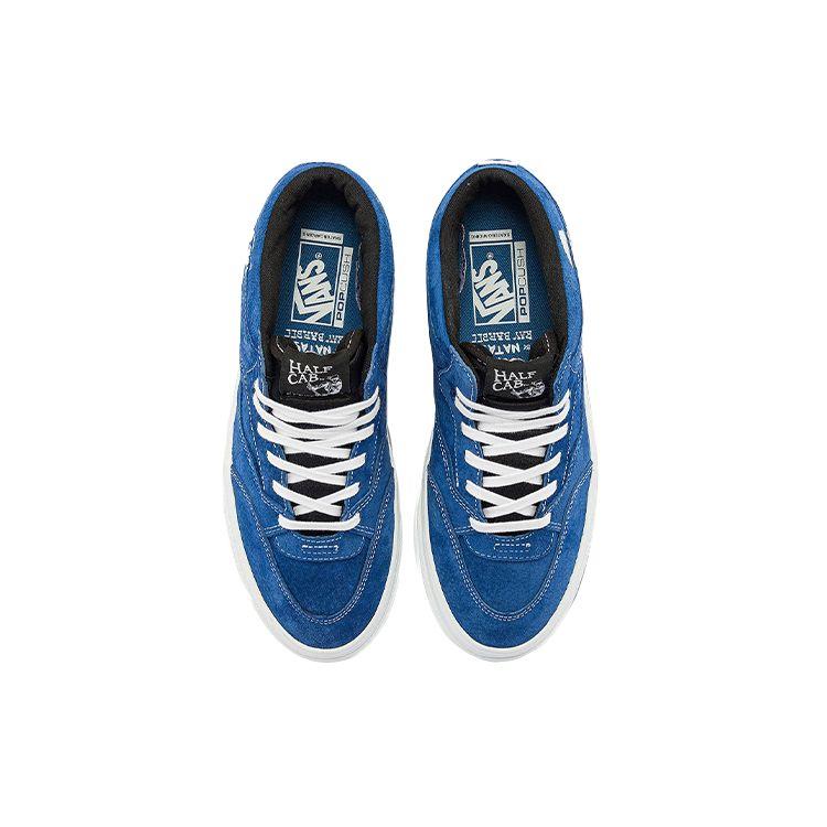 Vans Half Cab 92 Vcu Suede Casual Durable Mid-Top Skate Shoes Unisex sneaker Blue VN0A4BW9APG