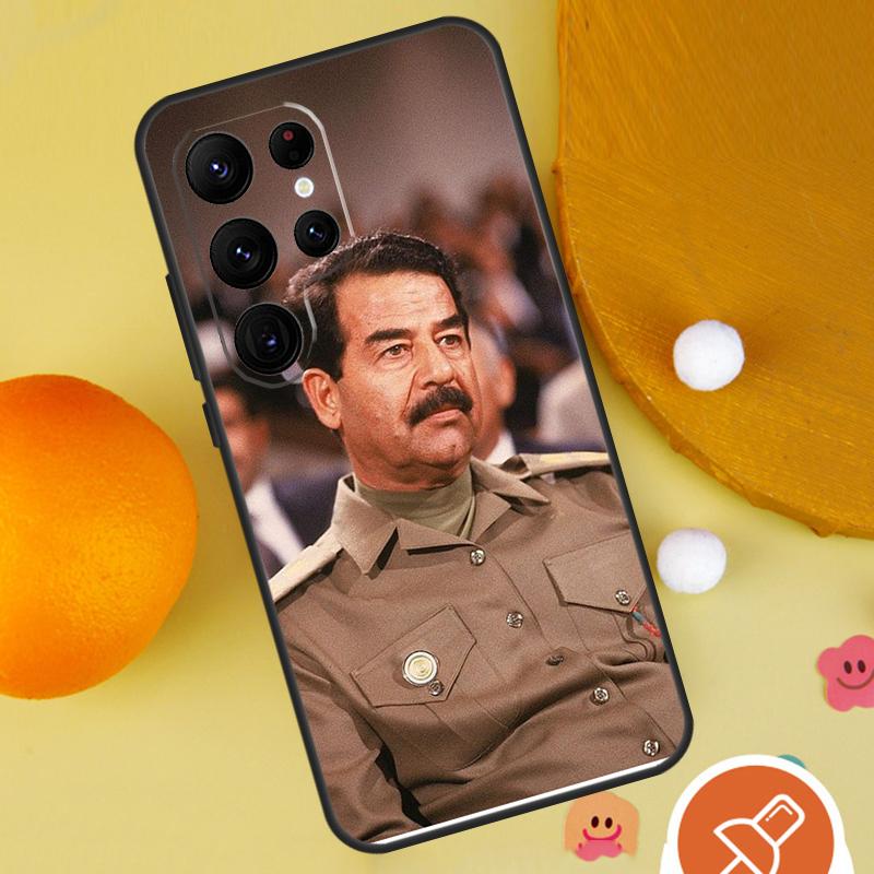 Saddam Hussein Iraq Arabic Phone Case For Samsung Galaxy S25 Ultra S24 S23 S22 S21 Ultra S9 S10 Plus S20 FE Funda Cover