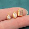 2026 New Arrival Fine AAA Grade Zircon Stone Drop Charms for Permanent Bracelet Necklace Making Gold Filled Jewelry Findings