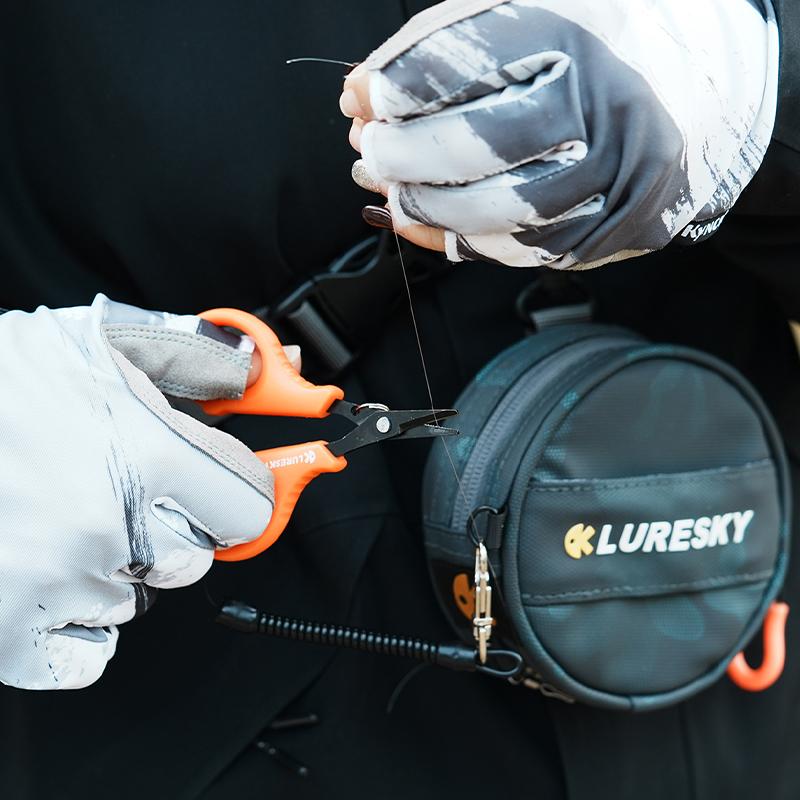 Carbon Fiing Line Storage Bag Portable Multifunctional Main Line Le Line Scissors Case for Lure Fiing Gear Fishing Accessories