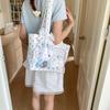 ins Japanese Ba Chi Pain Bag Large Capacity Shoulder Bag Female Junior High School Student Second Dimensional Transparent Baby Bag Student Tote Bag