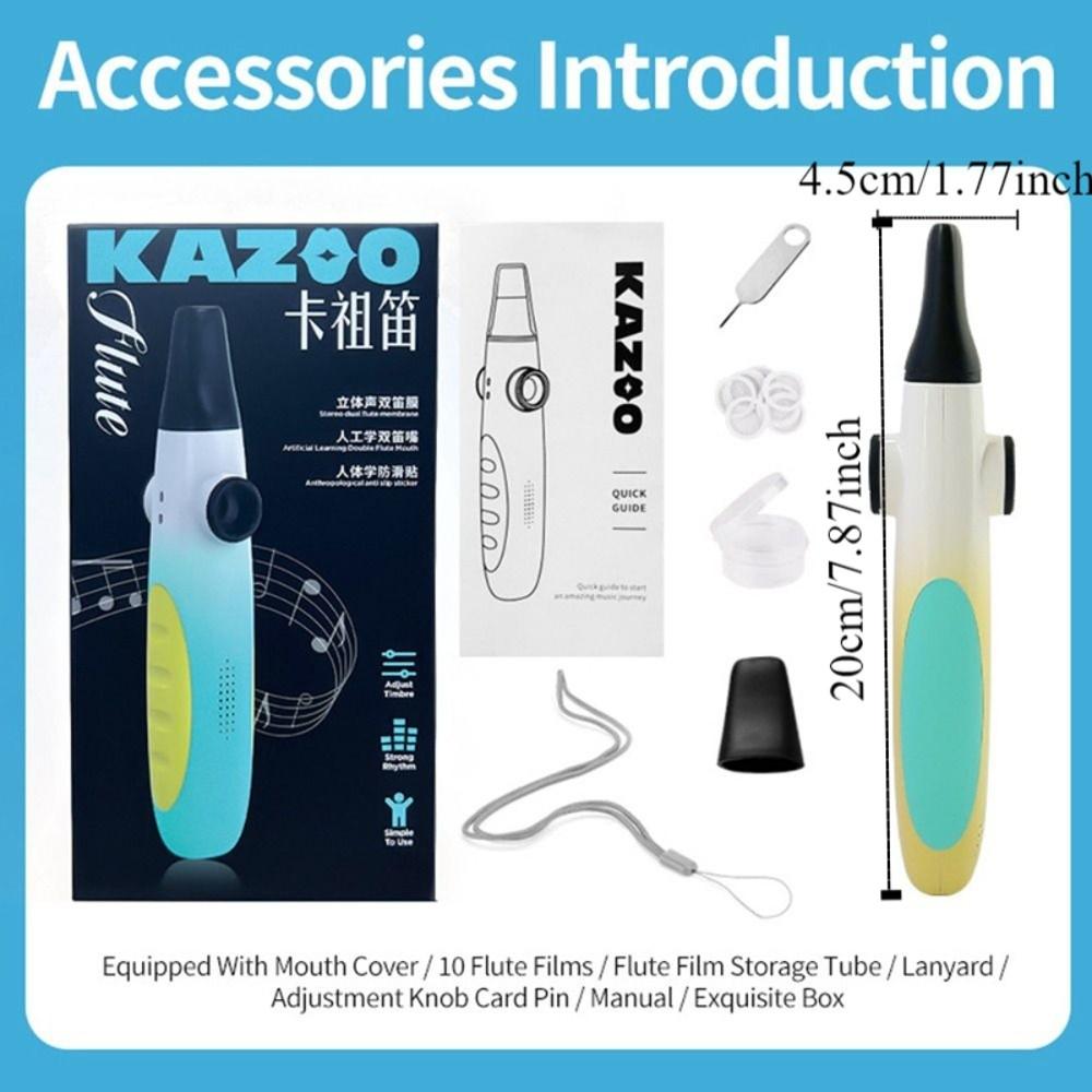 Multi Colors Double Hole Kazoo Portable Wind Instrument Professional Kazoo Instrument  Music Lover