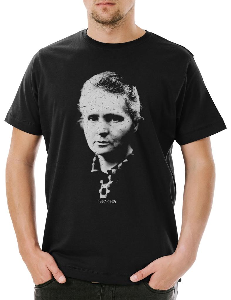 Marie Curie Herren T-Shirt Skodowska hysiker Chemikerin Chemiker Physik Chemie