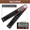 Best Price High Precision Measuring Tools Digital Angle Finder Protractor 200mm, 2 in 1 Miter Saw Protractor, Angle Finder Ruler