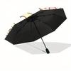 1pc Sanrio Rainbow Little twin stars Cartoon Umbrella, Portable 3-Fold Compact Umbrella, Suitable for Camping, Hiking and Travel, Ideal Easter Birthda