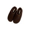 Niche Retro Velvet Birkenstocks, Fluffy Shoes for Women's 2025 Autumn and Winter New Outer Wear Cotton Mop Fluffy Slippers