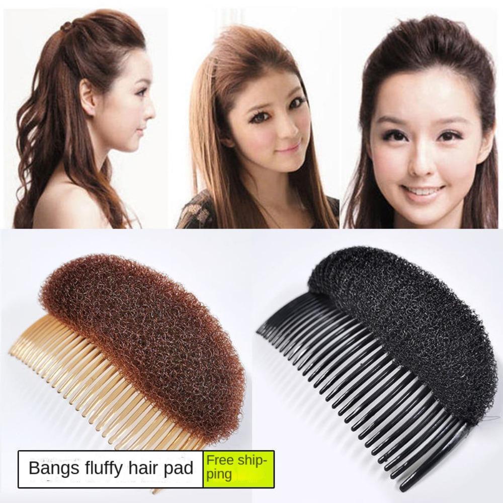Seamless Fluffy Hair Clip Pad Invisible Sponge Clip Bun Hair Styling Tool Bun Maker Braid Women