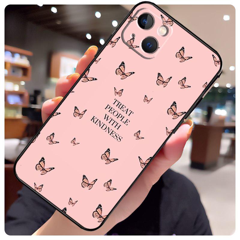 Treat People With Kindness Case For iPhone 16 14 15 Pro Max 12 13 Mini 11 15 Pro Max Plus X XS Max XR Phone Cover