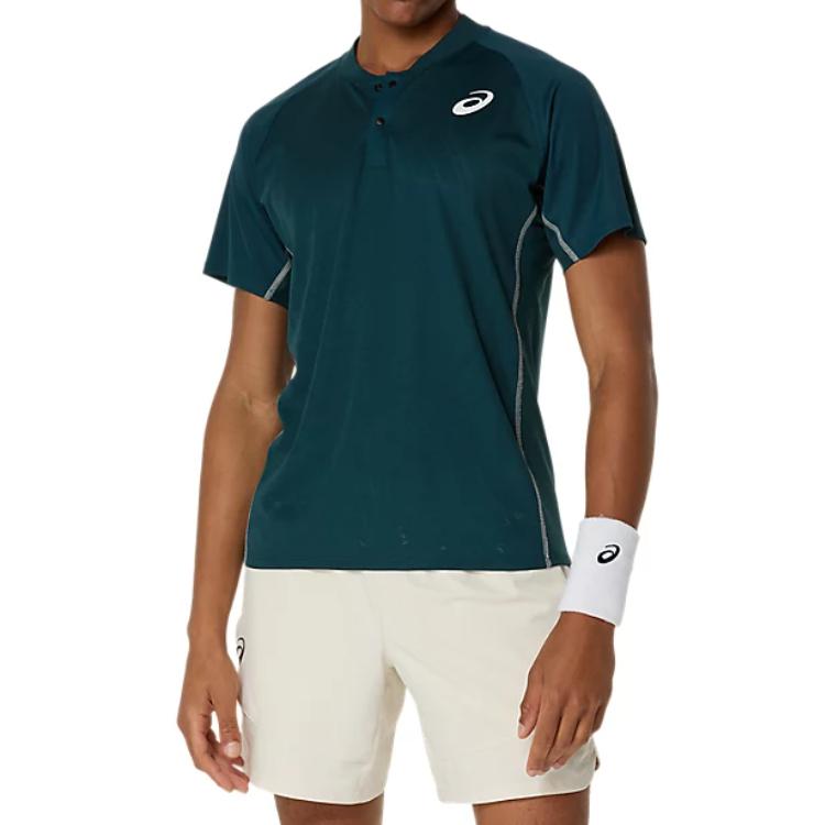 

Asics Match Actibreeze Fashion Comfortable Sports Breathable Short Sleeve T-Shirt Men Tops Saxon-Green 2041A322-300 S