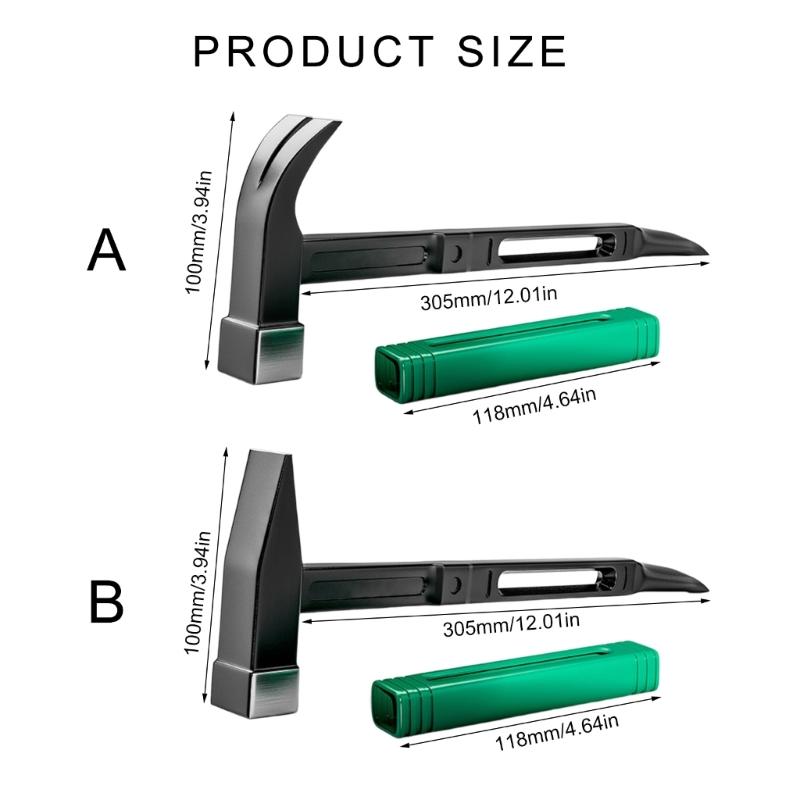 Professional Shock Reducing Hammer with Comfortable Grip Handle for Constructions Home Repair Building and Renovations