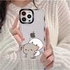 Fun Cartoon Peach Mochi Cat Phone Case for iPhone 11 12 13 Mini Pro Max 14 Pro Max Case Shell