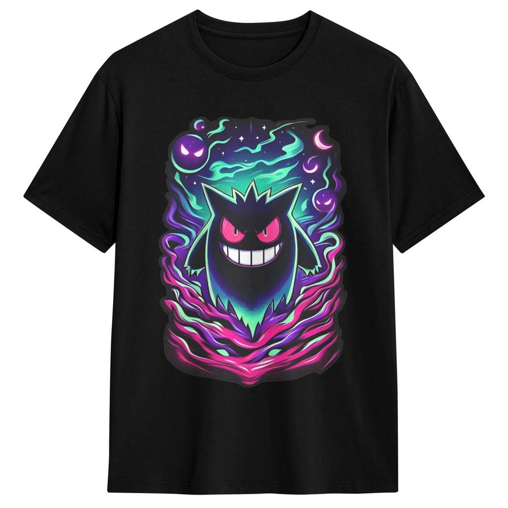 Noční můra Noc Pokémon Gengar Tričko Letní Úžasná Trička Bavlna Módní Tričko Pro Pánské Krátký Rukáv Neformální Topy