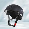 New Motorcycle Helmet MEN Woman Electric Motor Car Scooter Bike Open Face Half Helmet Anti Safety Hat Bicycle Cap With Goggles