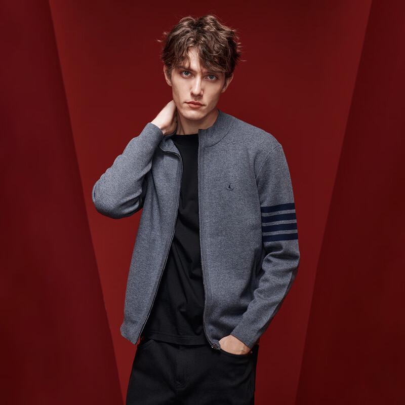 

Navigare Men s Casual Stand-Collar Knit Jacket XL (52)