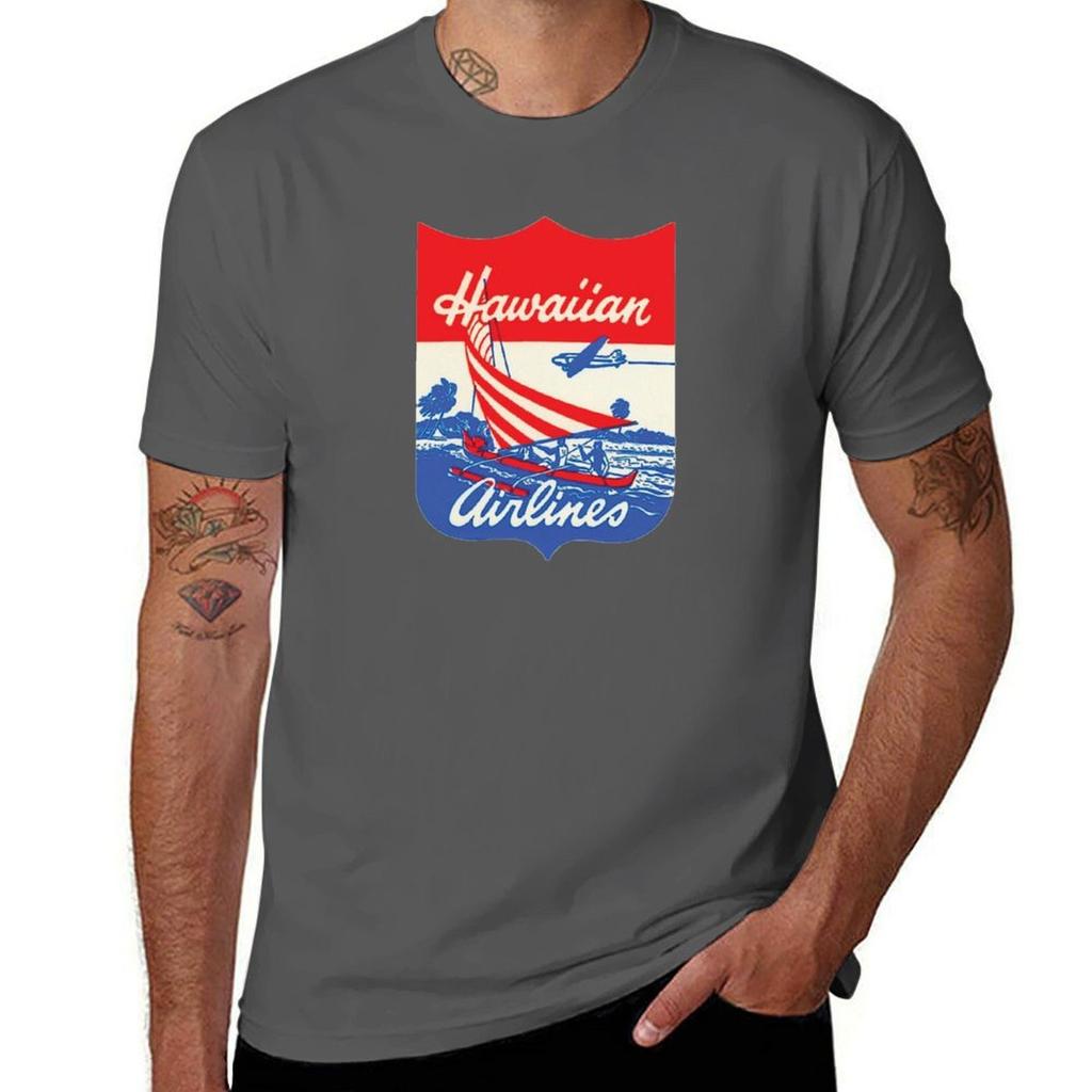 Vintage Hawaiian Airlines  TShirt Soft Durable Cotton TShirt