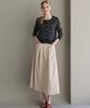 LUSIDA Air Flare Long Skirt_2 Colors