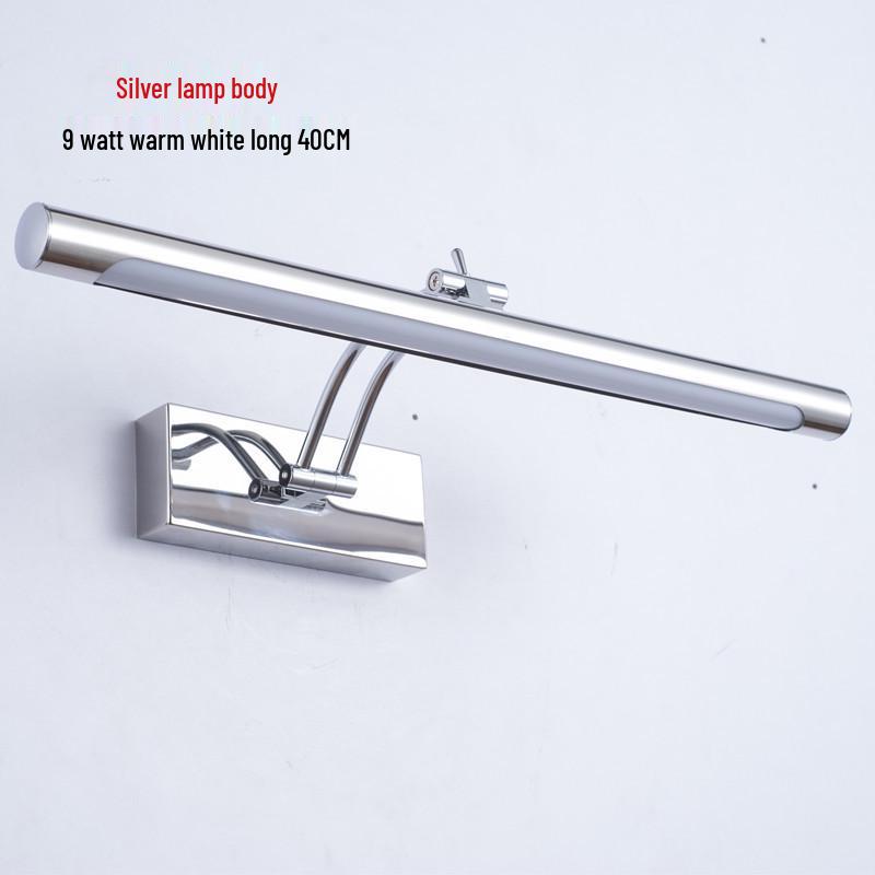 Minimalist LED Anti-fog Vanity Light for Bathroom & Makeup Mirror, Drill-free Installation