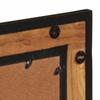 2 Piece Bathroom Furniture Set Iron and Solid Acacia Wood