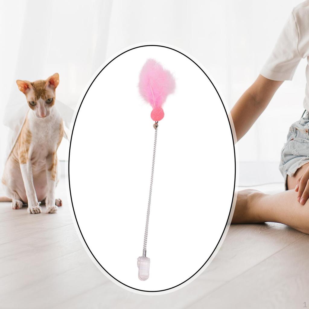 Cat Play Rod with Feather Bell for Engaging Activity And Fun