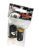 Cinelli End Plugs Set of 2 + Expander, Gold,