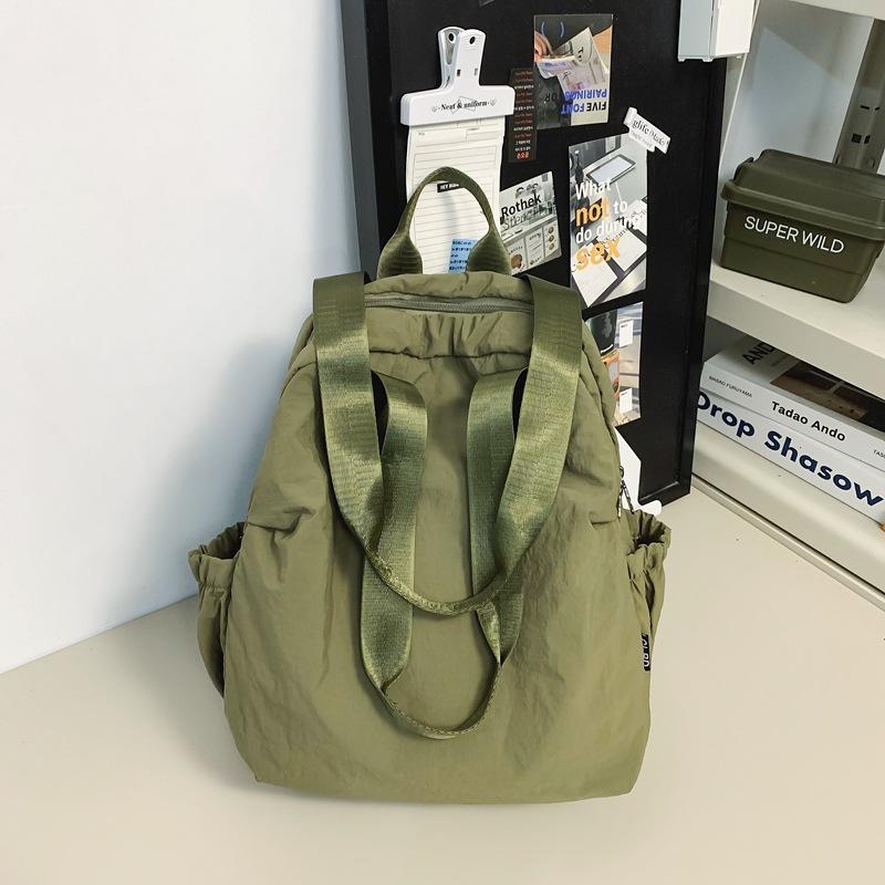 Schoolbag Korean version portable backpack female versatile leisure student make-up bag niche design shoulder bag lazy wind handbag