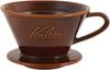 Kalita Coffee Mino Excellent Heat DACHI MI 185 Lesklá hnědá Vlnitý Vyrobeno v Kapací Porcelánový Kapátko, Nádobí, Retence, Keramické, 2-4 Osoby, Kapátko, #02113,