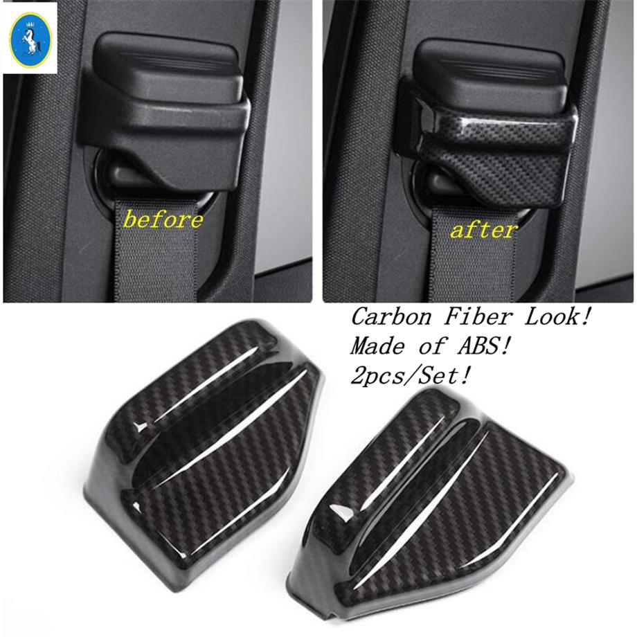 Carbon Fiber Car Lift Button / Lights Control / Water Cup Holder Cover Trim For Mercedes-Benz C CLASS W205 C200 C260 2015 -