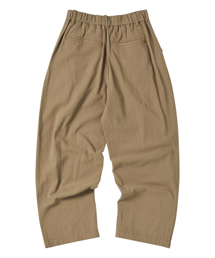 COMONINOZ Button Tuck Pants [Khaki]