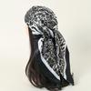 New 90*90cm Leopard Print Luxury Brand Square Silk for Women Foulard Satin Bandana Summer Soft Neckerchief Beach Hair Scarves