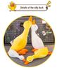 Adorable Derpy Duck Plush Pillow - Large Backrest Toy & Birthday Gift