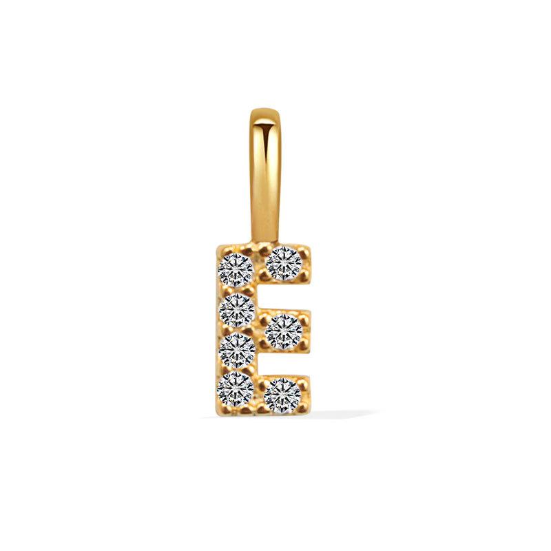 Minimalist Rhinestone Letter Pendant 26 Alphabet Charms For DIY Necklace Bracelet Personalized Jewelry Accessory