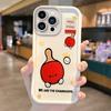 New Cute Table Tennis Cartoon Phone Case for iPhone 16 15 14 13 12 11 Pro Max 16 15 14 8 7 Plus X XS Max 8 7 TPU Silicone Covers