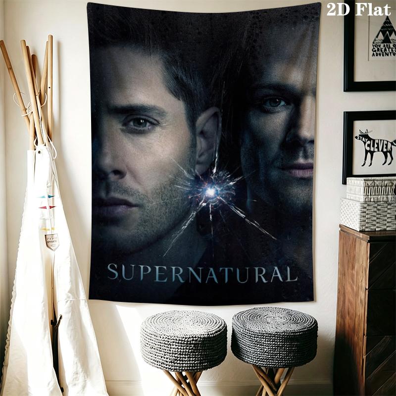 supernatural Wall Tapestry Aesthetic Wall Hanging Printed Fabric Blanket Decorative Tapestries for Bedroom Living Room Home Decor