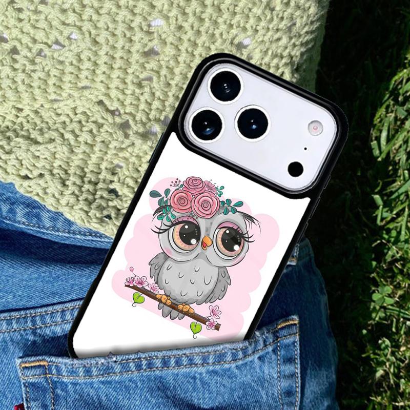 Fashion Cartoon Owl Phone Case Cover Compatible with for IPhone 17air 16e 15 14 13 12 11Pro Max 17 Air