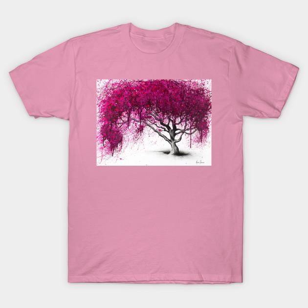 T Shirt Women Pink Plum Park Harajuku Print Kawaii Tshirt Summer Short Sleeve Female T-Shirt Top Tee