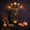 Gothic Wall Lamp Sculpture, Decorative Wall Sconce for Living Room Bedroom Gothic Decor