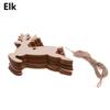 Pendant Decorations DIY Craft Christmas Decor Wood Hanging Tree Ornaments Snowman Snowflake Elk
