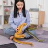110cm Simulation Plush Toy Boa Cobra Long Stuffed Animal Snake Plushie Funny Tricky BoyFriends Halloween Gift